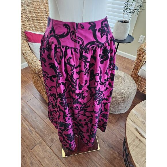Scott McClintock Damask Skirt Women’s Size 6 Vintage Party Whimgy Goth - Picture 4 of 12